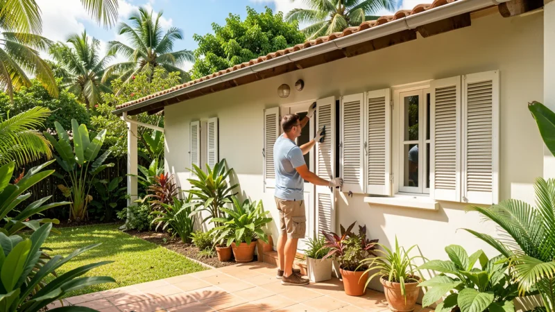 Préparer sa maison en Guadeloupe avant une longue absence